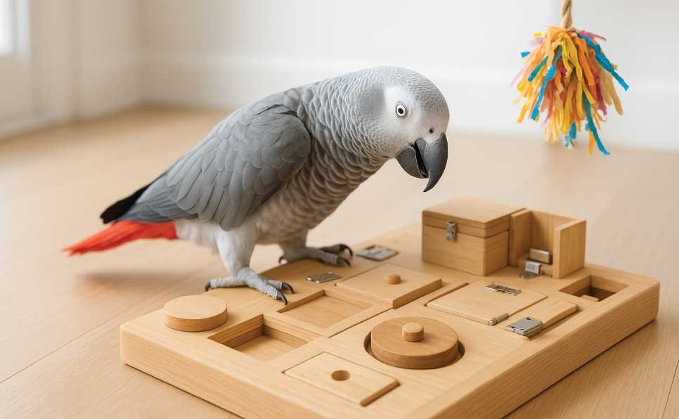 Interactive-Puzzle-Board-Parrot-DIY-Toys