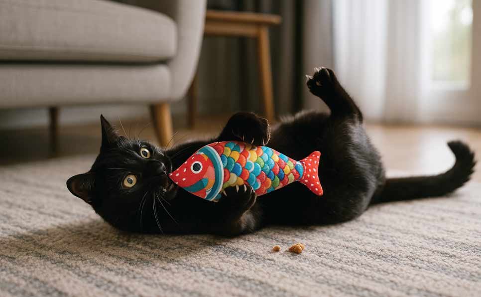 Cat-DIY-Toys-Crinkle-Fish-Cat-Playing