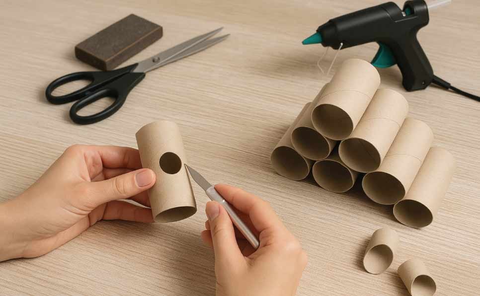 Cat-DIY-toys-TP-Roll-Dispenser-Construction