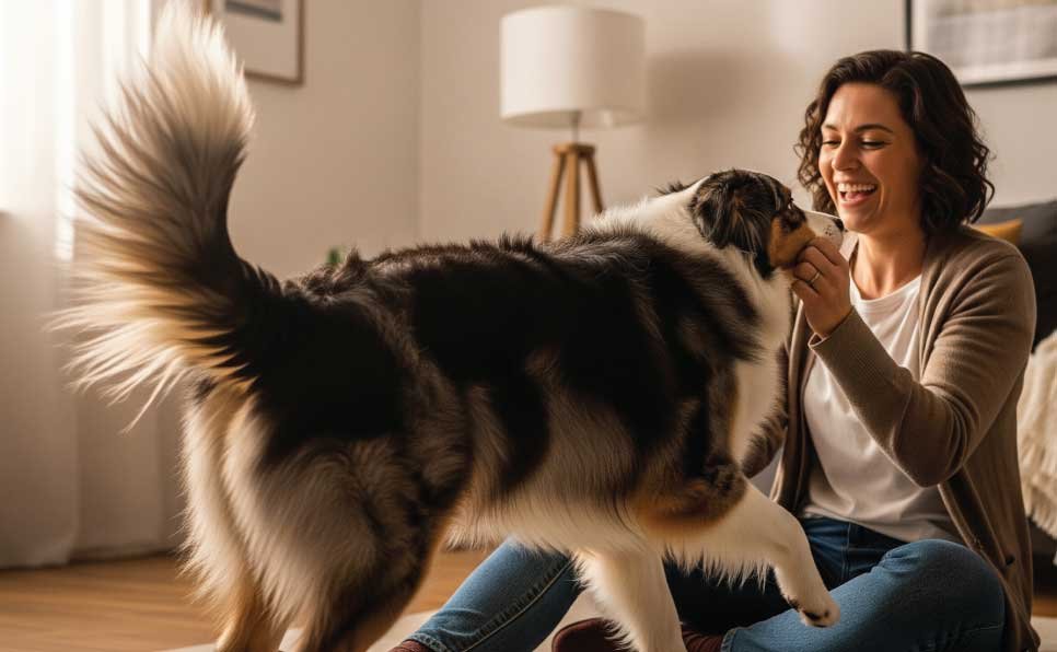 Border-Collie-interacting-with-its-owner