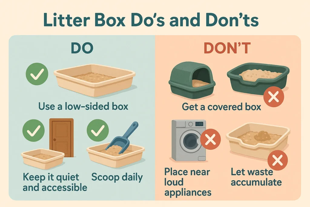 Litter cat Box do's and dont's