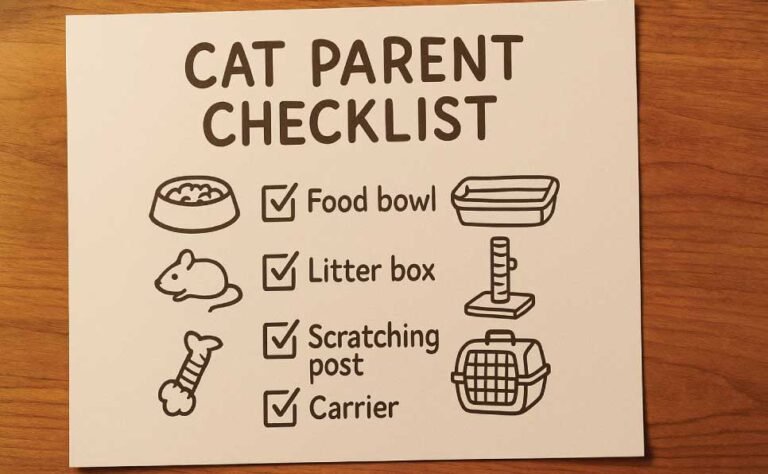 Cat Checklist First-Time Cat Adoption Checklist: What You Really Need - PetSweetJoy