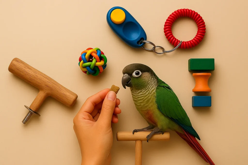 tools to trian pet bird