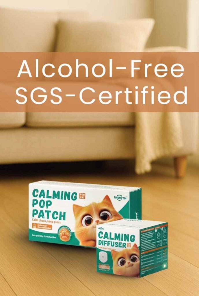Safe calming products for cats