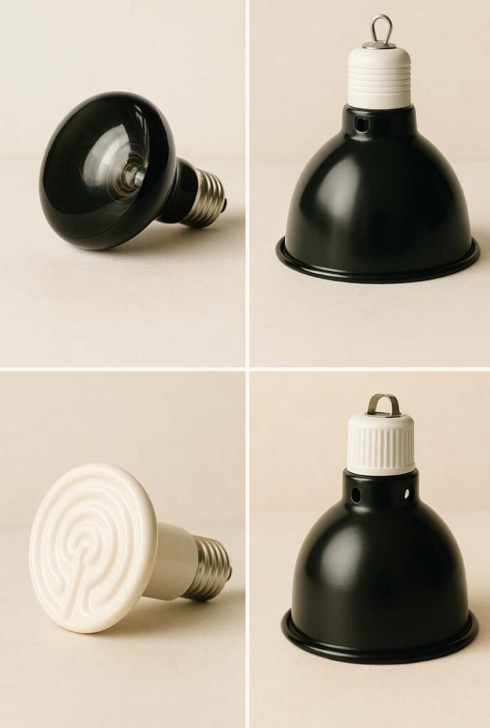 heat projectors, ceramic heat emitters, dome fixtures, natural lighting