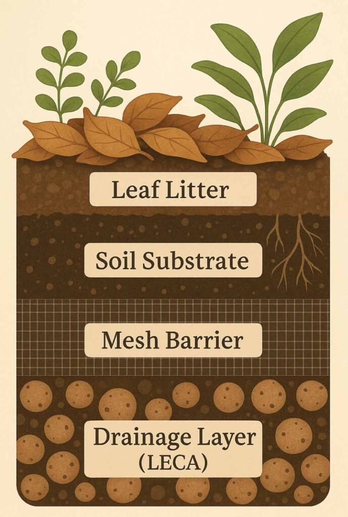 bioactive reptile substrate setup