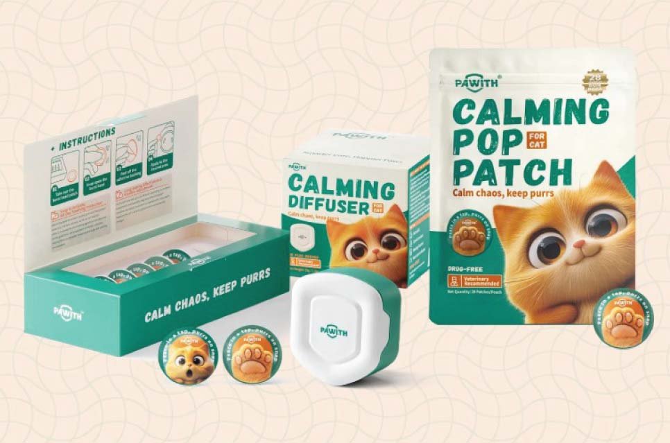 PAWITH is dedicated to helping cats feel secure and calm, wherever they are. We use their patented Triple Pheromone Formula (F3 + F4 + FAP) to mimic natural feline signals, effectively reducing stress-related behaviors like aggression, hiding, and tension.