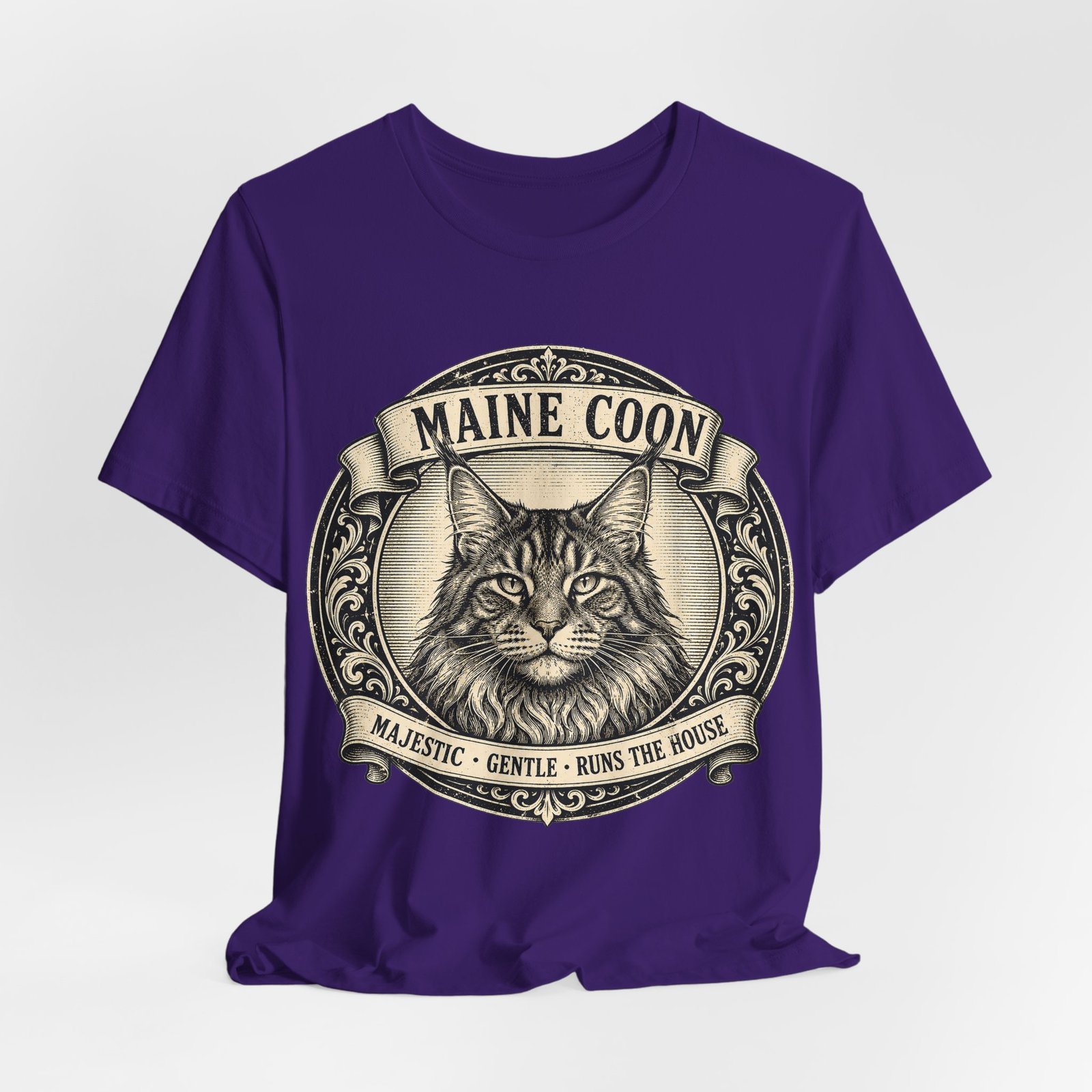 Maine Coon T-Shirt | Vintage Maine Coon Cat Graphic Tee | Majestic Gentle Cat Lover Gift - Image 6