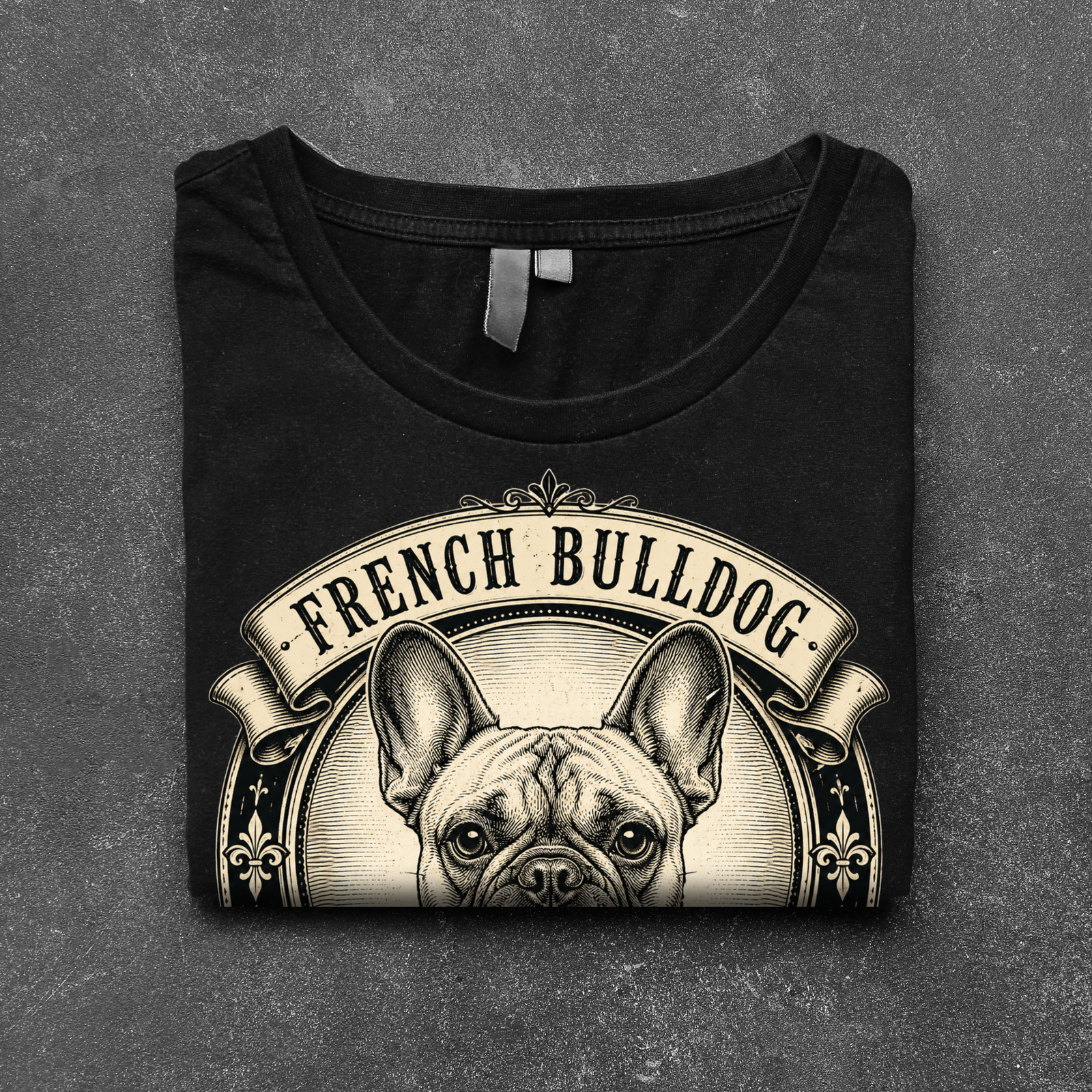 French Bulldog T-Shirt | Vintage Frenchie Graphic Tee | Devoted Stubborn Perfectly Weird Dog Lover Gift - Image 2