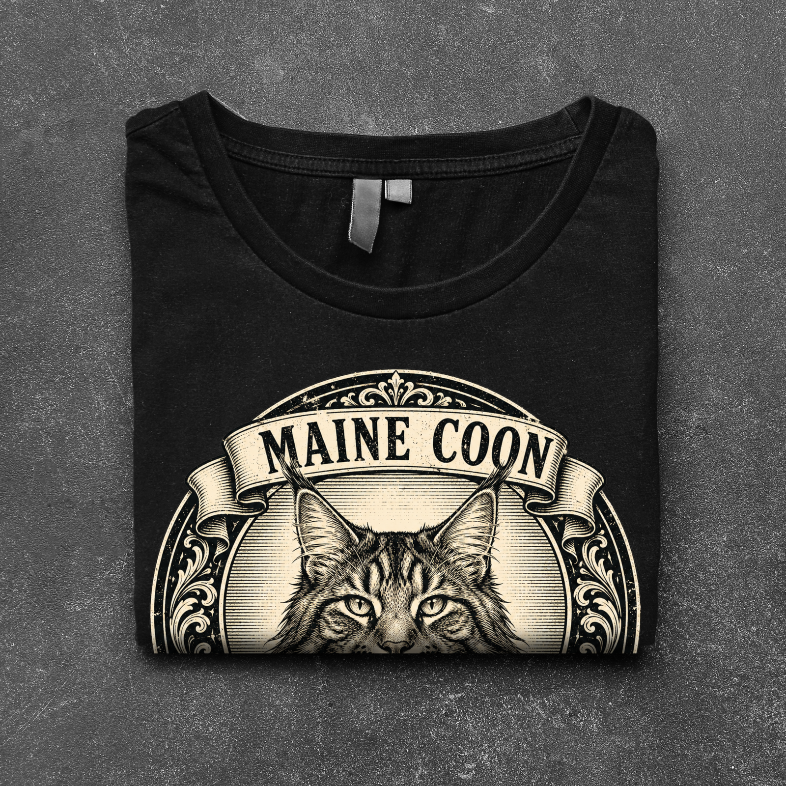 Maine Coon T-Shirt | Vintage Maine Coon Cat Graphic Tee | Majestic Gentle Cat Lover Gift - Image 2
