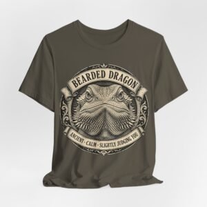 Bearded Dragon T-Shirt | Vintage Reptile Graphic Tee | Ancient Calm Slightly Judging You Gift