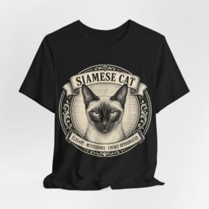 Siamese Cat T-Shirt | Vintage Siamese Cat Portrait Tee | Elegant Cat Lover Gift