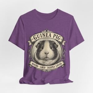 Guinea Pig T-Shirt | Vintage Guinea Pig Graphic Tee | Round Loud Small Pet Lover Gift